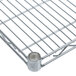 A Metro Super Erecta Brite wire shelf on a counter.