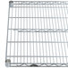 A Metro Super Erecta Brite wire shelf with two shelves.