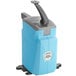 A blue and grey plastic Heinz Keystone ranch pump dispenser with a handle.