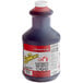 A close up of a Sqwincher Cherry flavored liquid concentrate bottle with a white label.