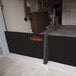 A Quick Dam flood gate installed on a garage door.