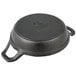 An American Metalcraft pre-seasoned cast iron round casserole dish.