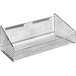 A Quantum chrome wire hanging basket with long handle.