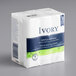 A white box of Ivory Aloe Scent Gentle Bar Soap with 3 soap bars inside.