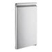 A stainless steel right hinged Avantco refrigerator door.
