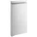 A white rectangular Avantco left hinged door with a black border.