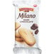 A Pepperidge Farm Milano 4-count package of dark chocolate cookies.