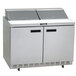 Delfield 4448N-12 48 inch 2 Door Refrigerated Sandwich Prep Table