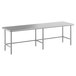 A Regency stainless steel open base work table.