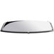The reflection of a car windshield in a See All Industries indoor glass convex security mirror.