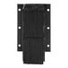 A black laminated dock bumper with holes in it.