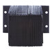 A black laminated dock bumper plate with holes on it.