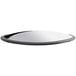 An 18" round convex mirror with a black border.