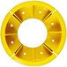 A yellow circular Ideal Warehouse column guard with holes.