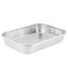 A silver rectangular aluminum Vollrath Wear-Ever baking and roasting pan.