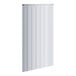 A white Kason strip curtain with vertical lines.