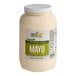A white jar of Green Oasis Vegan Mayonnaise with a label.