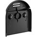A black metal Narvon support cover with three holes.
