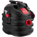 A black and red Shop-Vac wet/dry vacuum cleaner with a red handle.