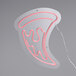 A Canvas Freaks neon sign with a red neon pizza slice.