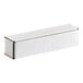 A white rectangular corrugated mailer box measuring 10 inches by 2 inches by 2 inches.