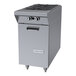 A stainless steel Garland Master Series natural gas 2-burner range attachment with a storage base.