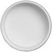 A white bowl with a black border.