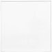 An American Metalcraft Unity white square melamine plate with a white border.