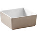 An American Metalcraft Unity white square melamine bowl.