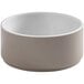 An American Metalcraft Unity round melamine mocha bowl with a round rim.