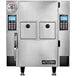 A white AutoFry Mini-C double basket ventless fryer with two digital displays.