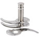 A Robot Coupe fine serrated 3 blade assembly with a metal handle.