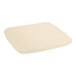 A tan cushion for a Lancaster Table & Seating backless counter height stool.