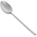 A Front of the House Jasper stainless steel spoon with a long handle.