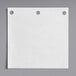 A white square piece of Choice Patty Paper with 3 holes.