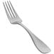 The front of a Front of the House Cameron stainless steel dinner fork with an antique silver handle.
