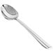 A Front of the House Liam stainless steel spoon with a silver handle.