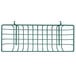 A green Metro wire storage basket with a green railing.