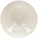 A RAK Porcelain ivory porcelain plate with an embossed pattern on it.