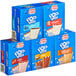 A blue box of Pop-Tarts Assorted Flavor Toaster Pastries with a picture of a blueberry pie on the front.