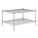 A Regency chrome wire shelving unit with 2 shelves.