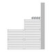 Regency chrome wire shelving with 5 shelves and wheels.