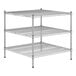 A Regency chrome wire shelving unit with 3 shelves.