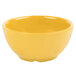 A yellow GET Diamond Mardi Gras melamine bowl.