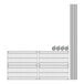 A Regency chrome wire shelving unit with 4 shelves. A wire fence with several metal rods.