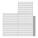 A grid of wire mesh with several rows of lines.