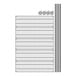 A drawing of a Regency black wire rack with metal rods.