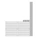 Regency wire shelving with 4 metal shelves and bars.