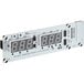 A white rectangular electronic display with numbers.