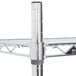 A Metro Super Erecta wire shelf with a metal post.